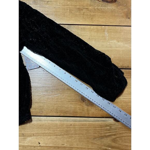 NWT! Free People Women's Sheer Black Lace/Paisley Print Blouse. Size Large - Picture 7 of 10